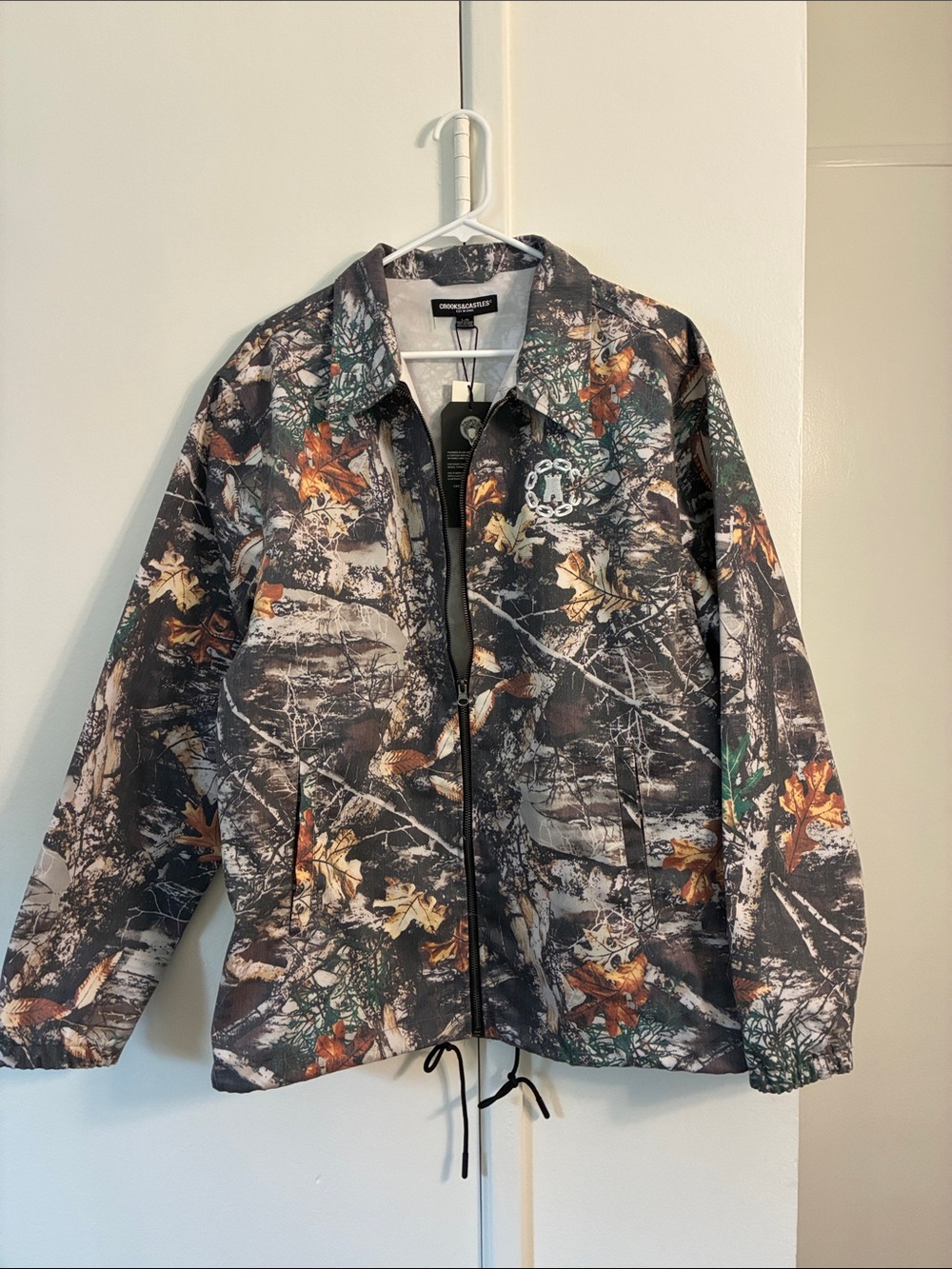 Crooks & Castles Camo Coach Jacket - Brown Green Black